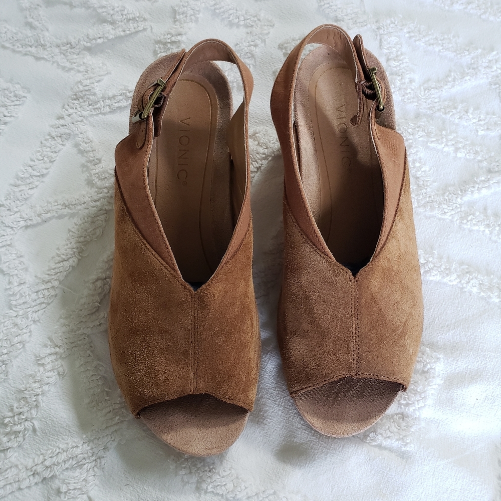 Vionic Camel Platform Wedges - image 3